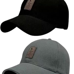 Combo 3 @2 Cap for Men Women Topi Unisex Head Branded Boy's Girl's Caps Adjustable Strap Summer Sports Cricket Gym Dance Cotton Free Size